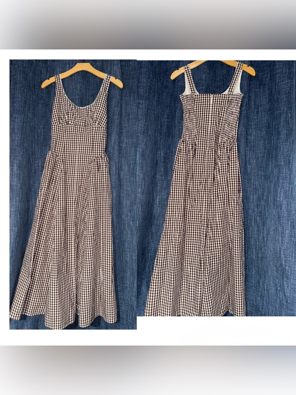 SOLD!! Abercrombie & Fitch Bra Free Dylan Midi Dress Color Mahogany Pattern - Picture 3 of 13